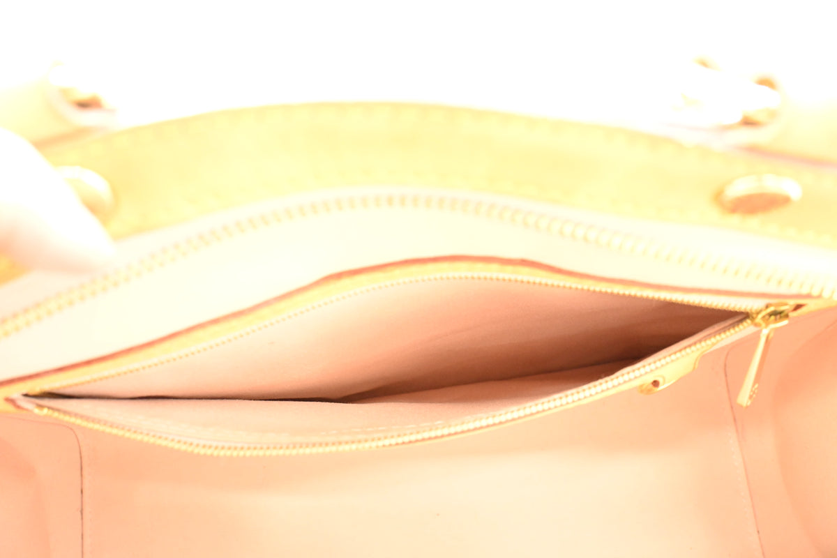 Louis Vuitton Brea MM in Yellow Vernis Leather