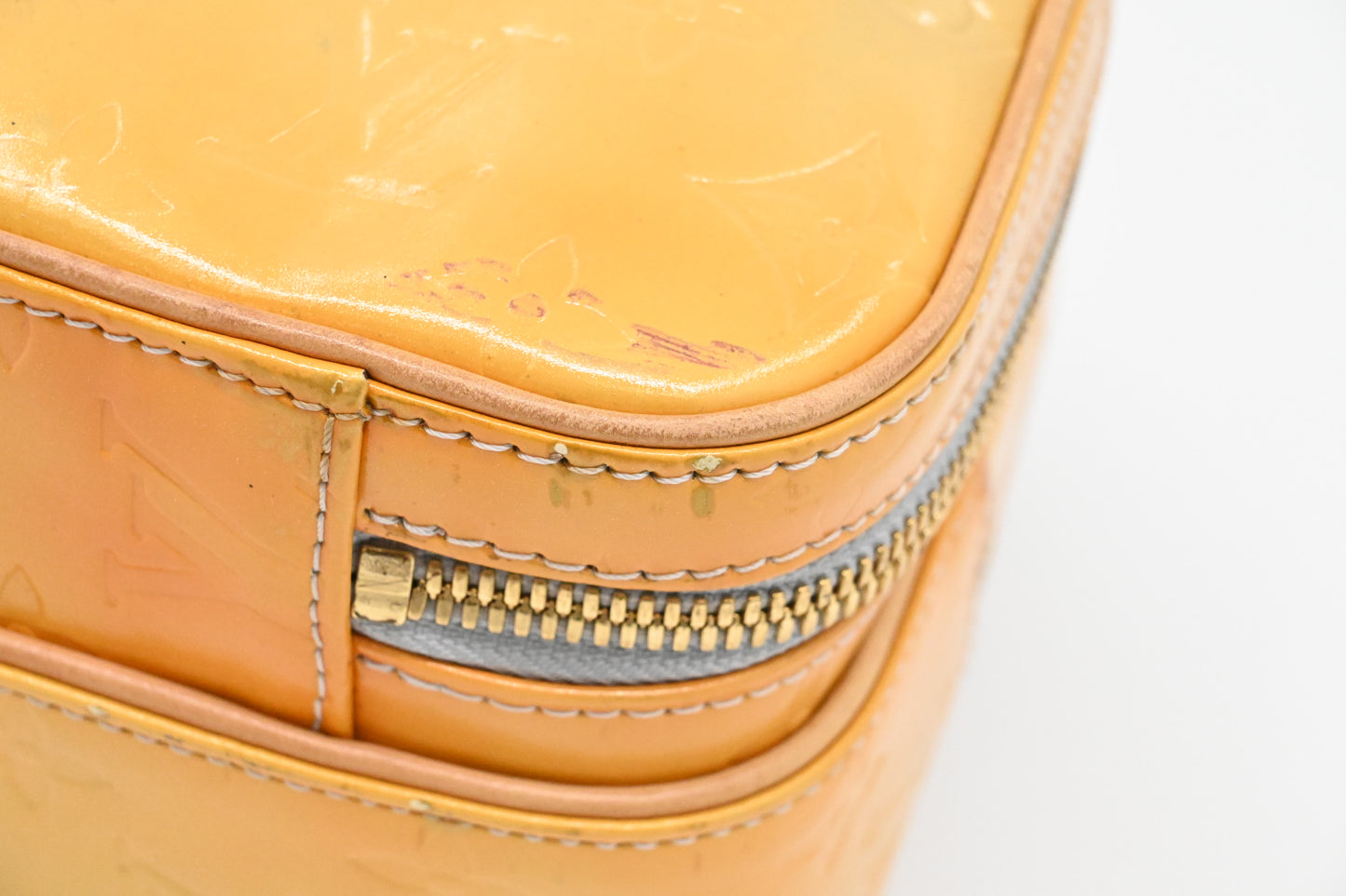 Louis Vuitton Murray Backpack in Yelow Vernis Leather
