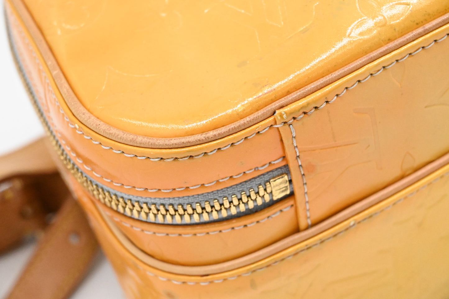 Louis Vuitton Murray Backpack in Yelow Vernis Leather