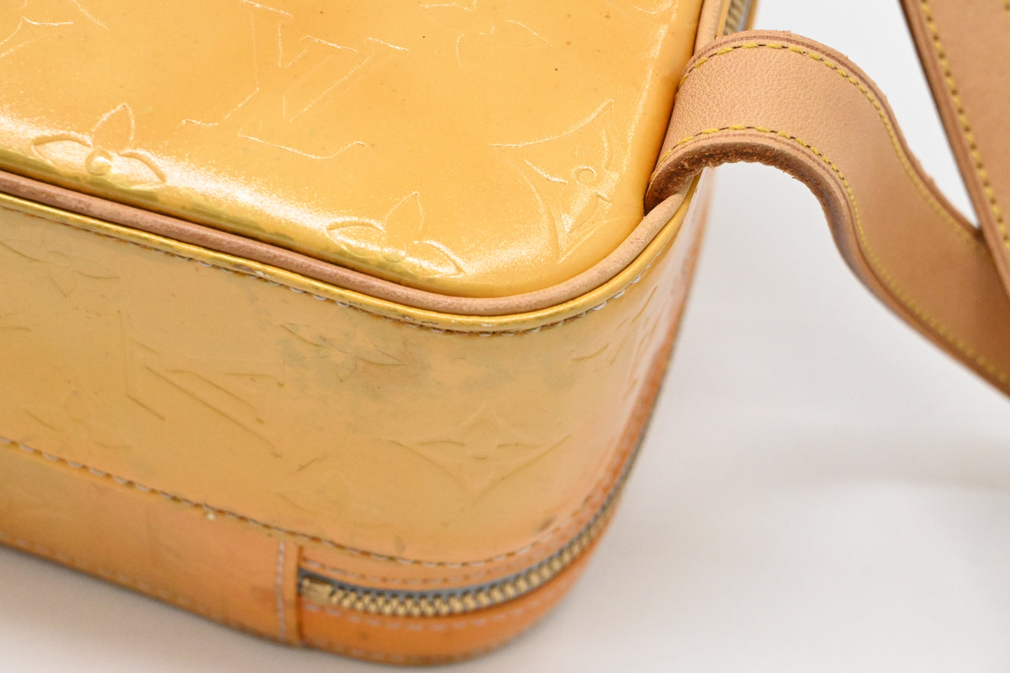 Louis Vuitton Murray Backpack in Yelow Vernis Leather