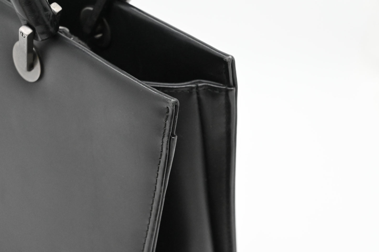 Gucci Bamboo Tote Bag in Black Leather