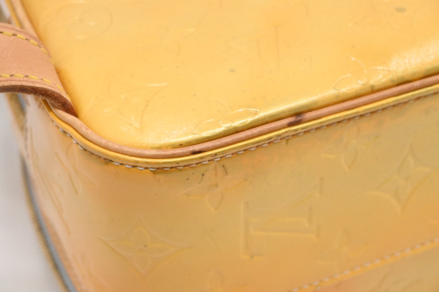 Louis Vuitton Murray Backpack in Yelow Vernis Leather