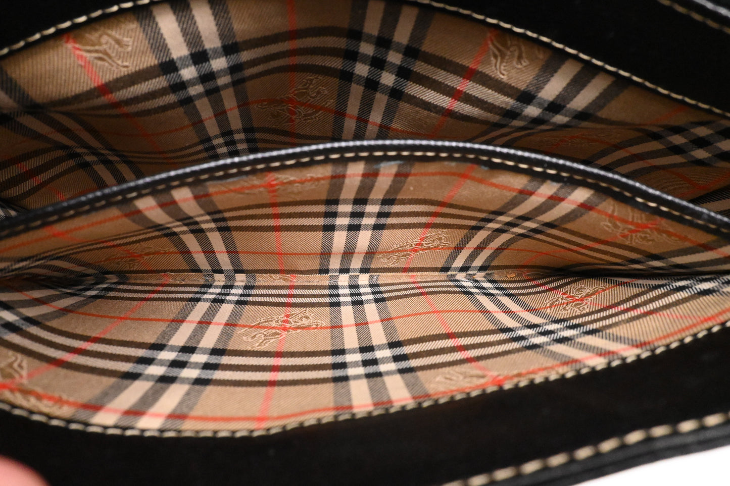 Burberry Shoulder Bag in Black Leather