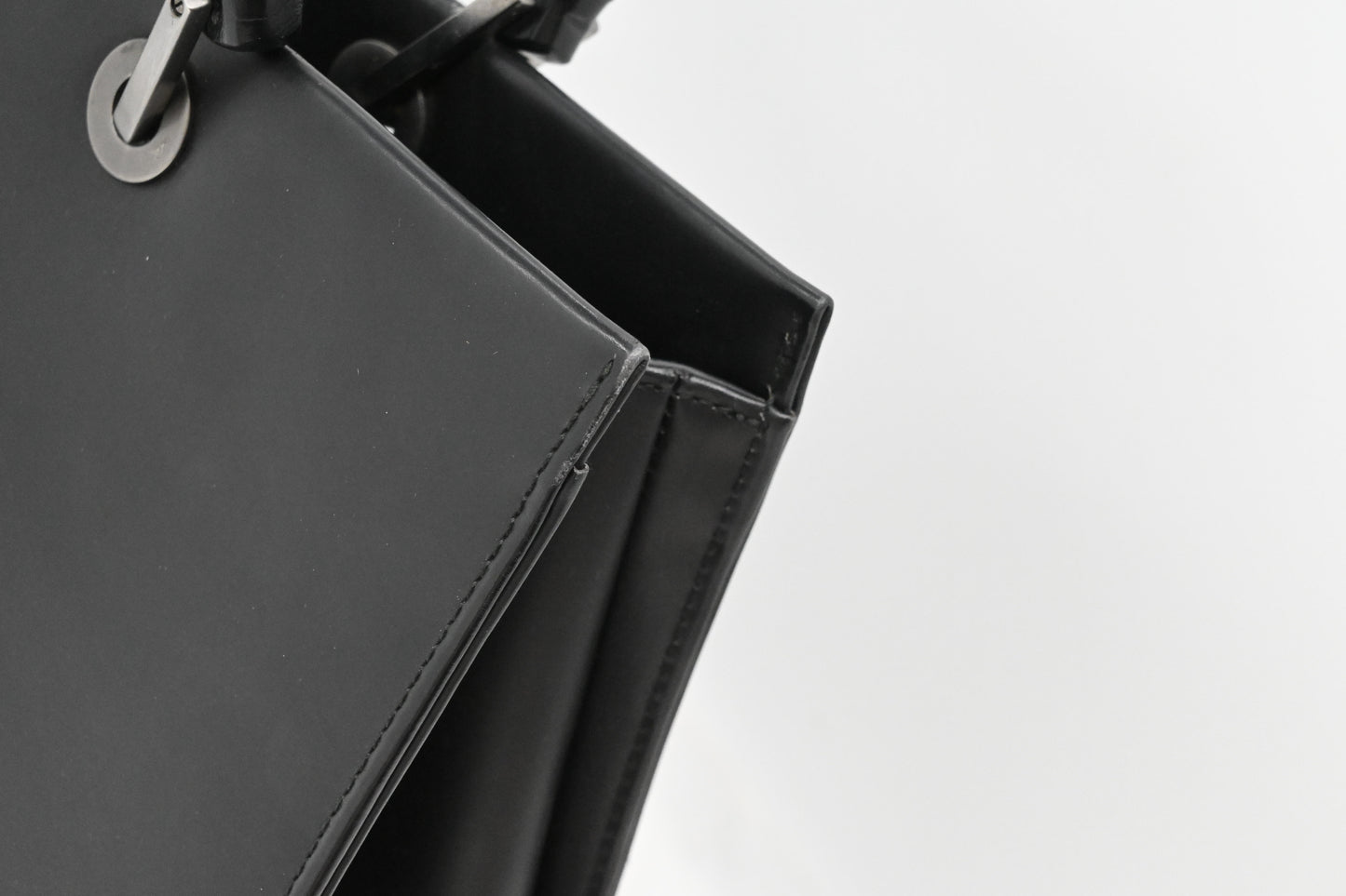 Gucci Bamboo Tote Bag in Black Leather