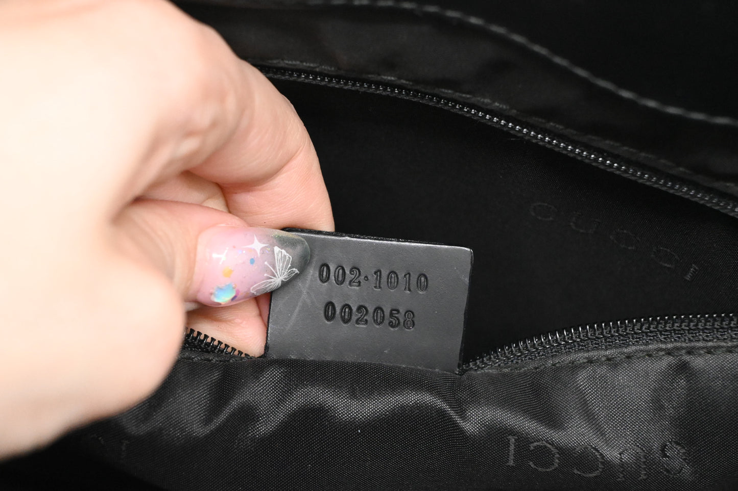 Gucci Bamboo Tote Bag in Black Leather