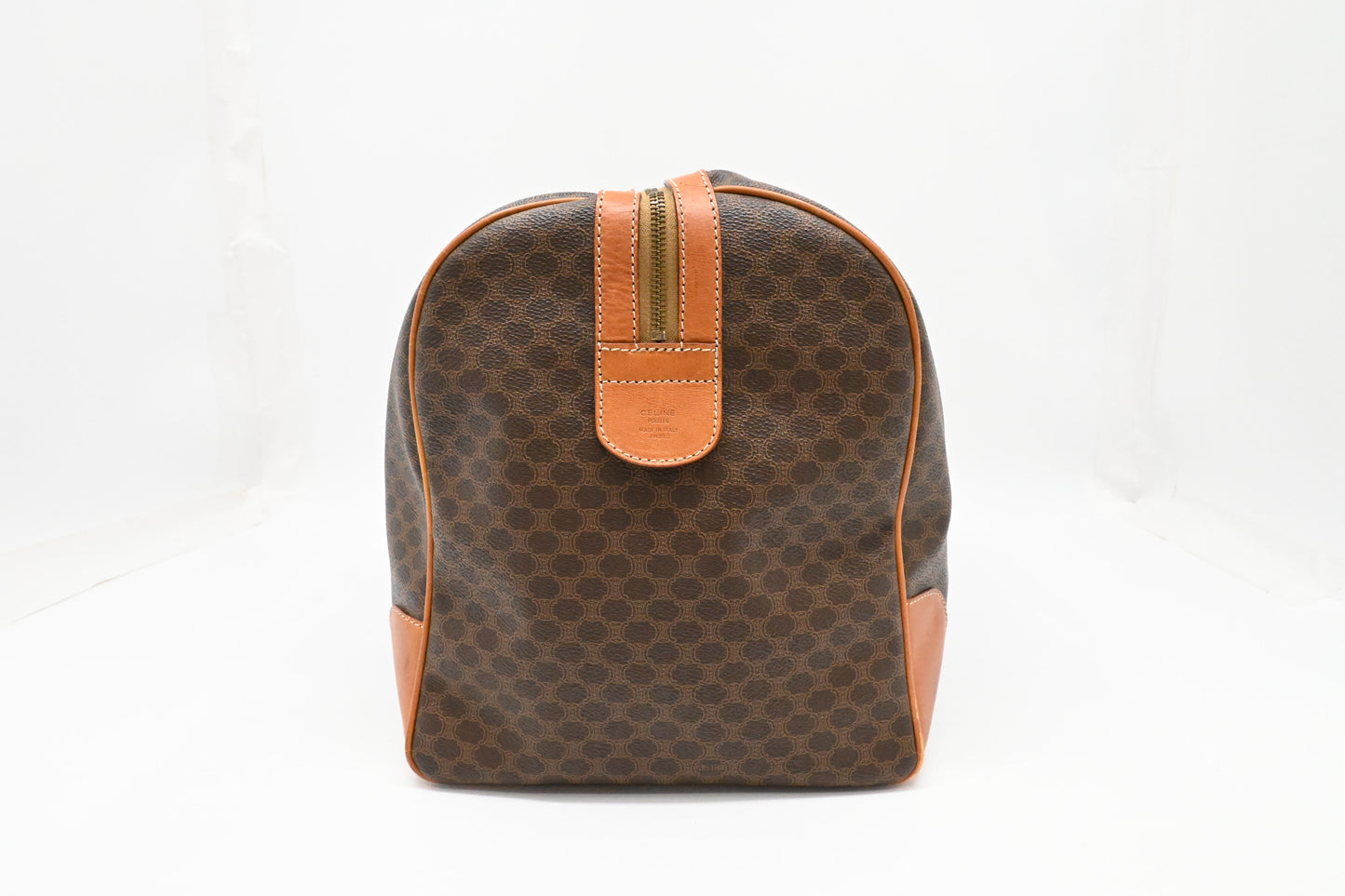 Celine Duffle Bag in Brown Macadam Canvas