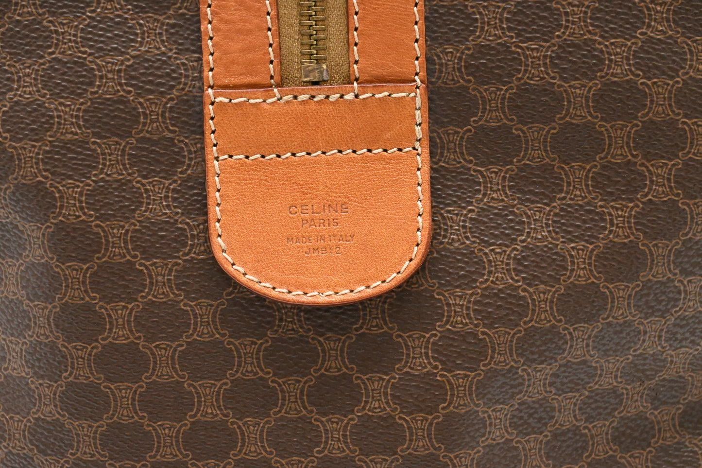 Celine Duffle Bag in Brown Macadam Canvas