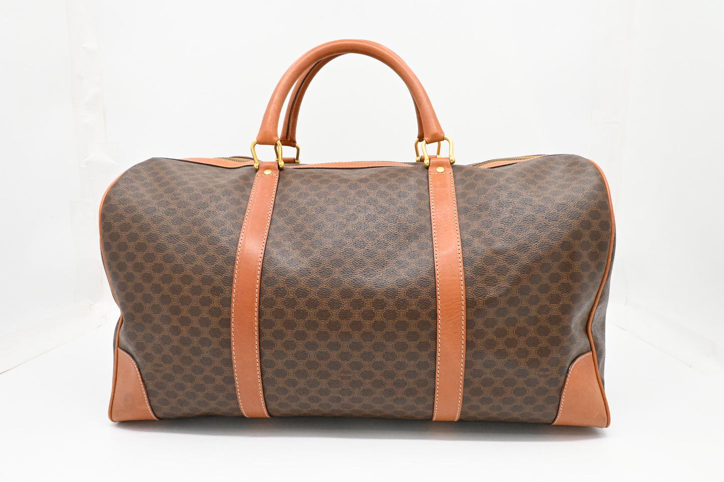 Celine Duffle Bag in Brown Macadam Canvas