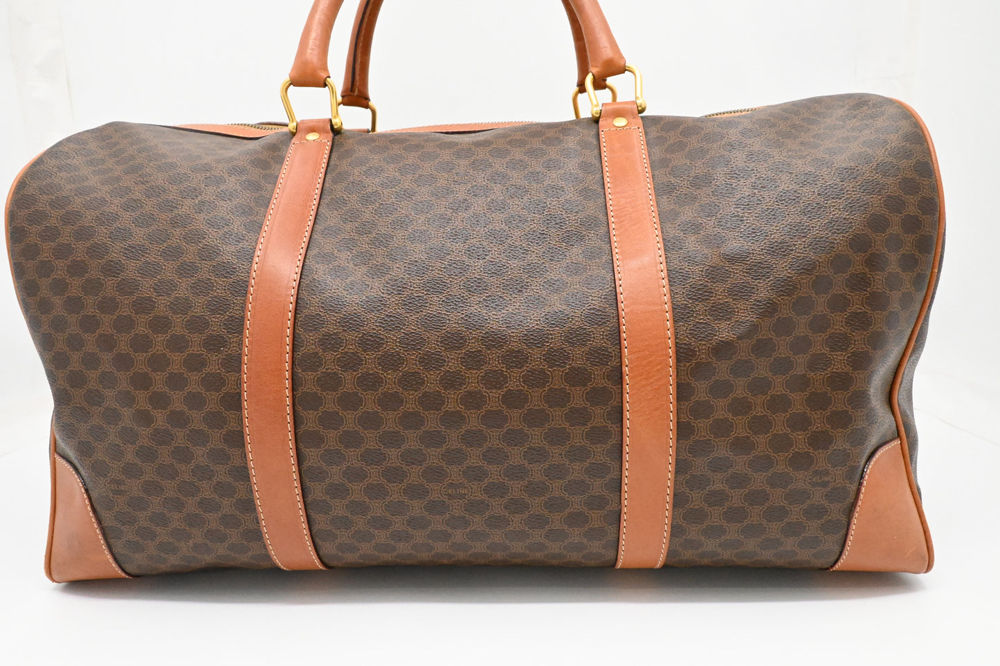 Celine Duffle Bag in Brown Macadam Canvas