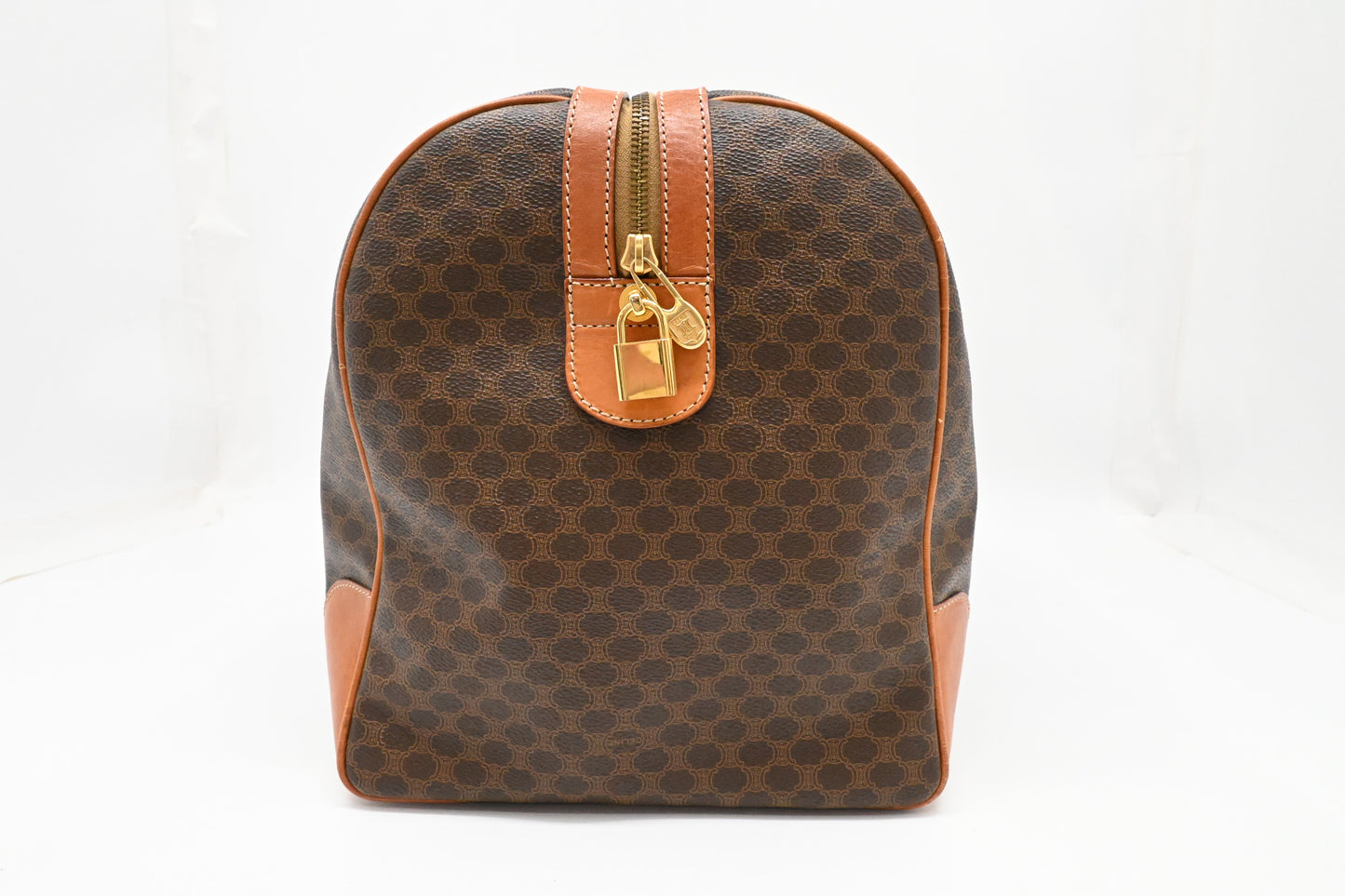 Celine Duffle Bag in Brown Macadam Canvas
