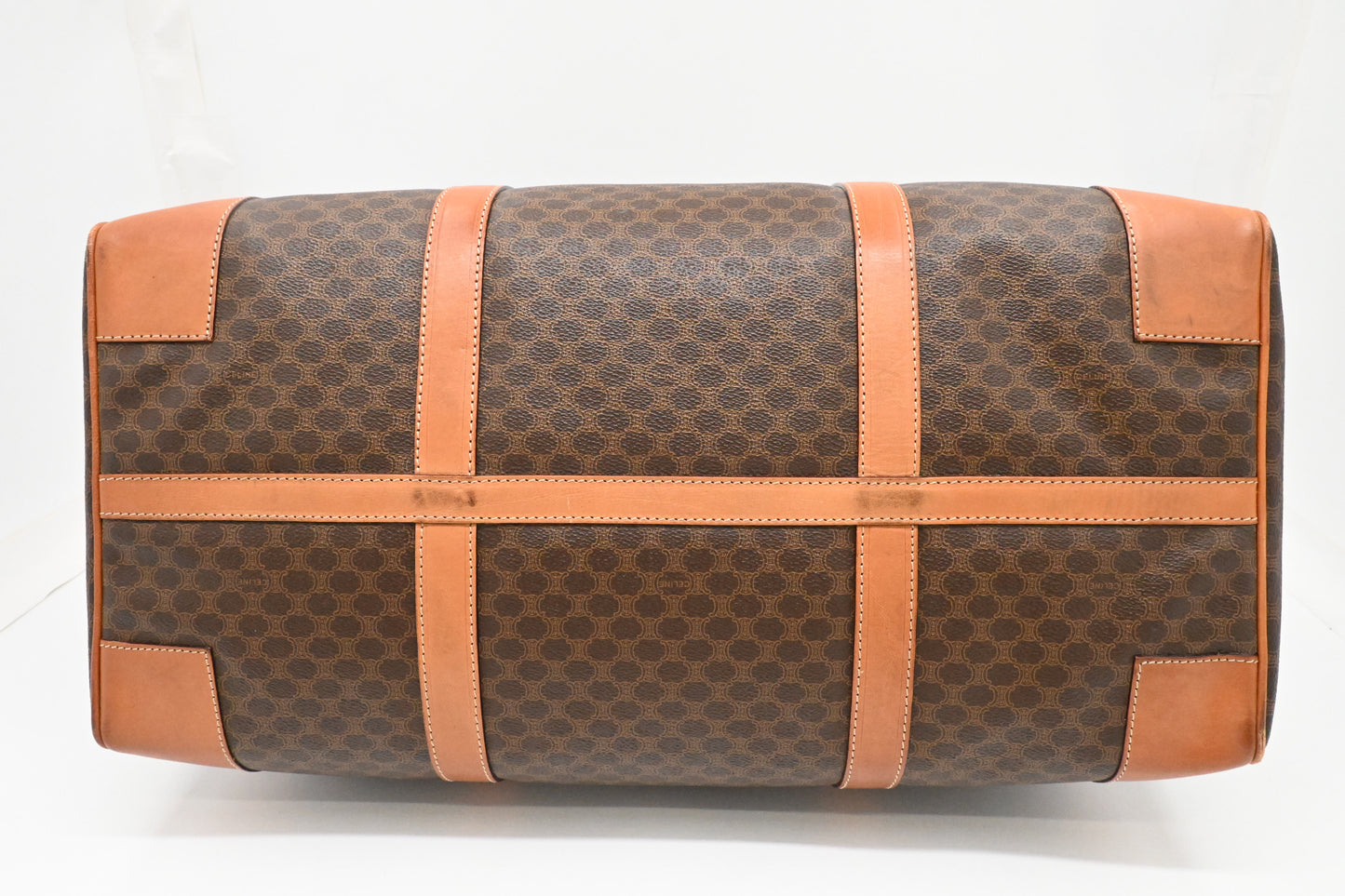 Celine Duffle Bag in Brown Macadam Canvas