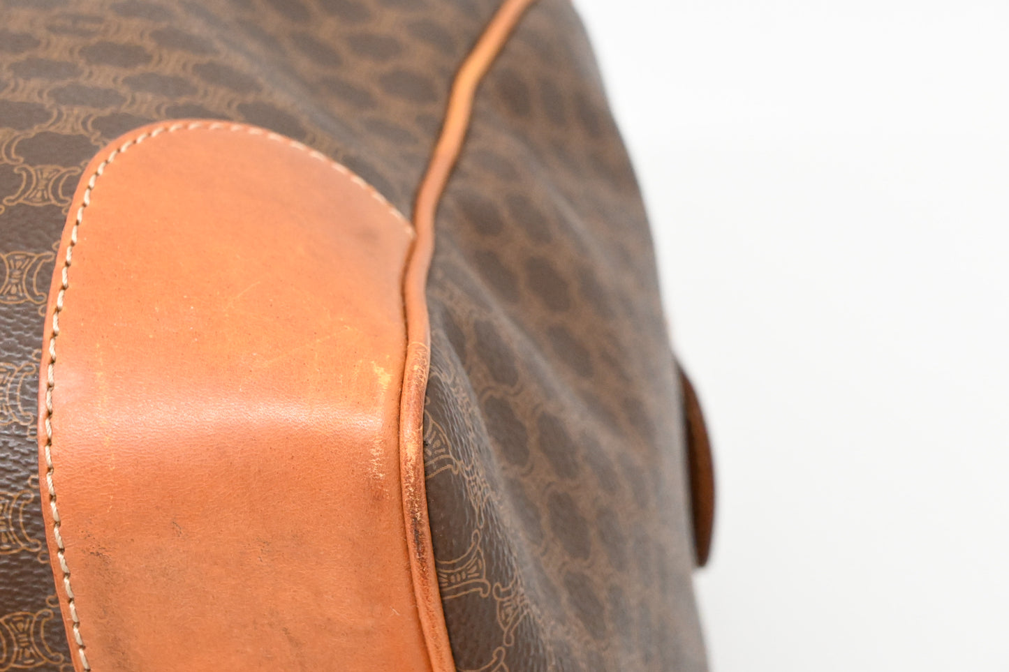 Celine Duffle Bag in Brown Macadam Canvas