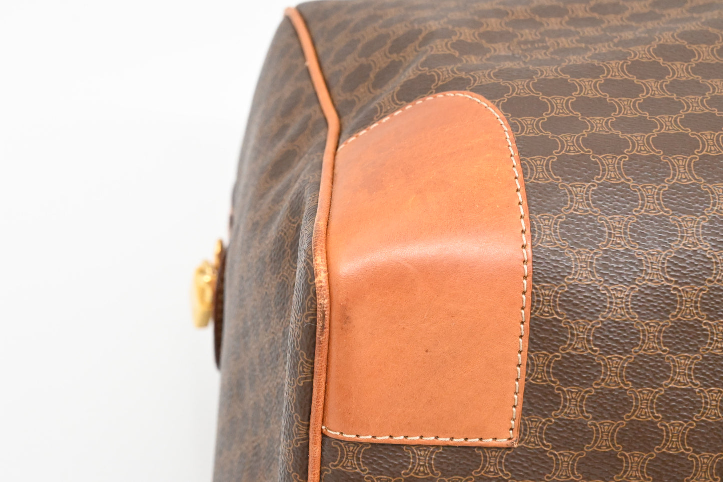 Celine Duffle Bag in Brown Macadam Canvas