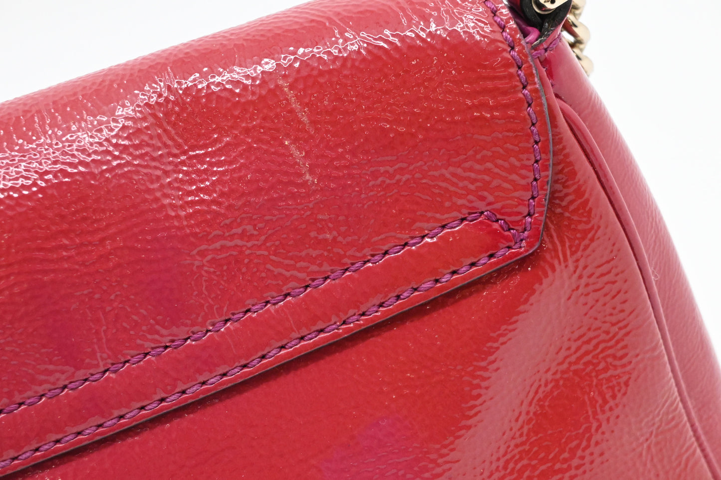 Gucci Soho Crossbody in Red Pink Leather