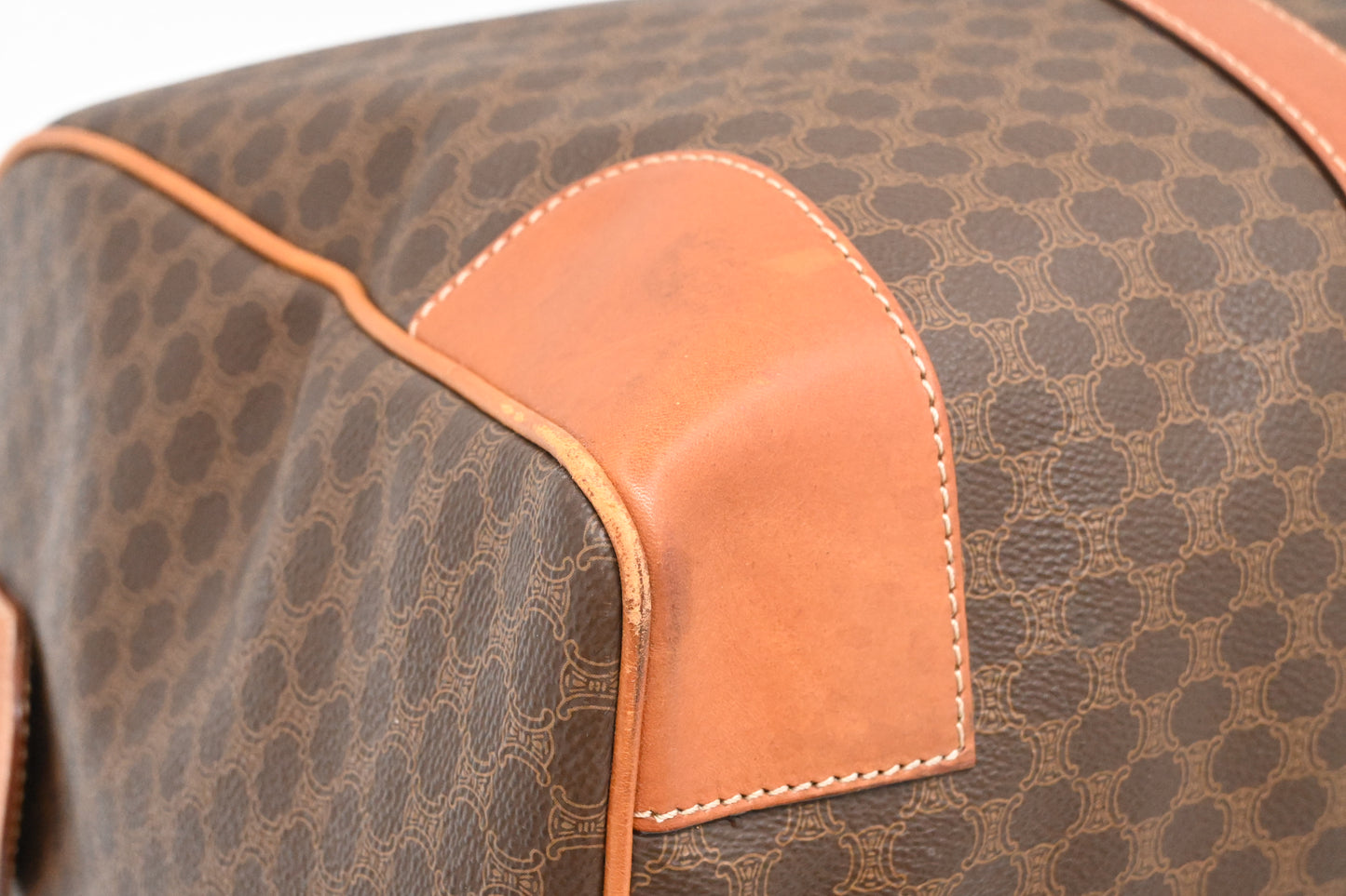 Celine Duffle Bag in Brown Macadam Canvas