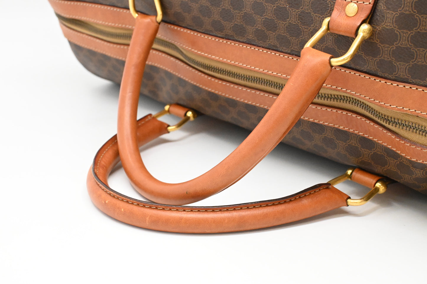 Celine Duffle Bag in Brown Macadam Canvas