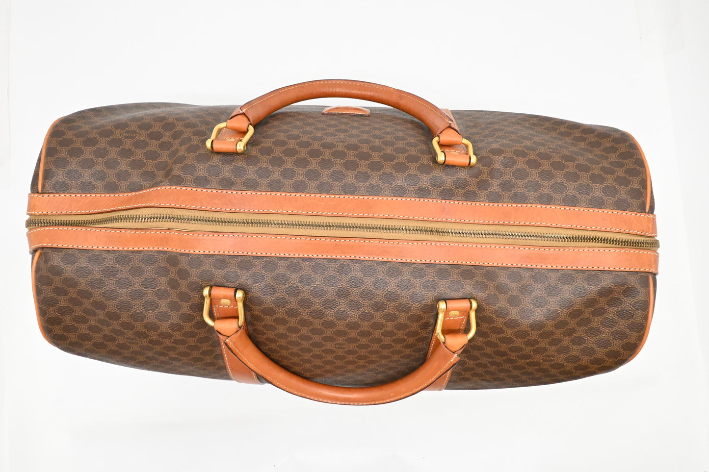 Celine Duffle Bag in Brown Macadam Canvas