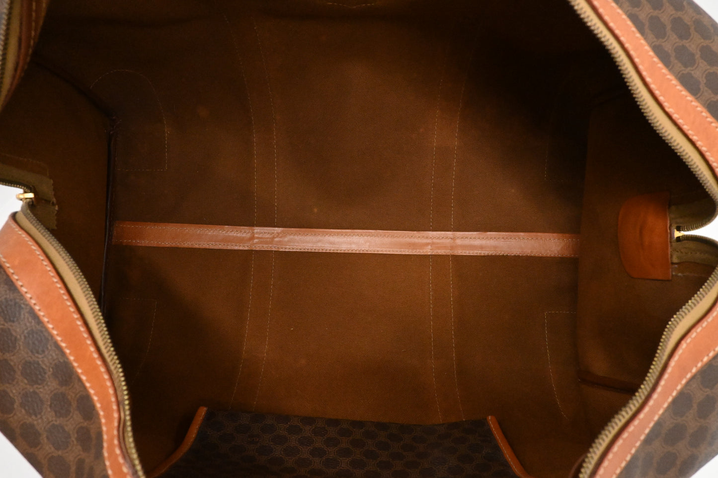 Celine Duffle Bag in Brown Macadam Canvas