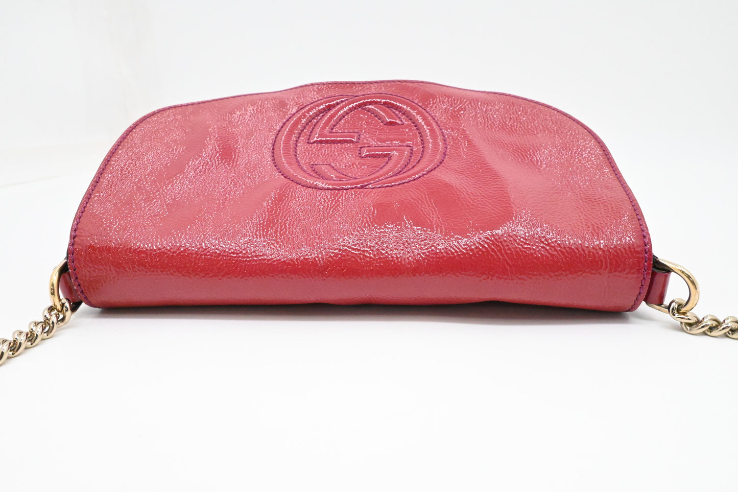 Gucci Soho Crossbody in Red Pink Leather