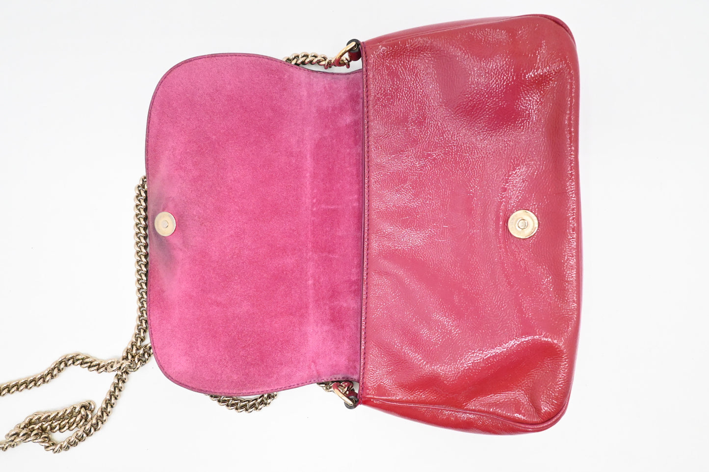 Gucci Soho Crossbody in Red Pink Leather