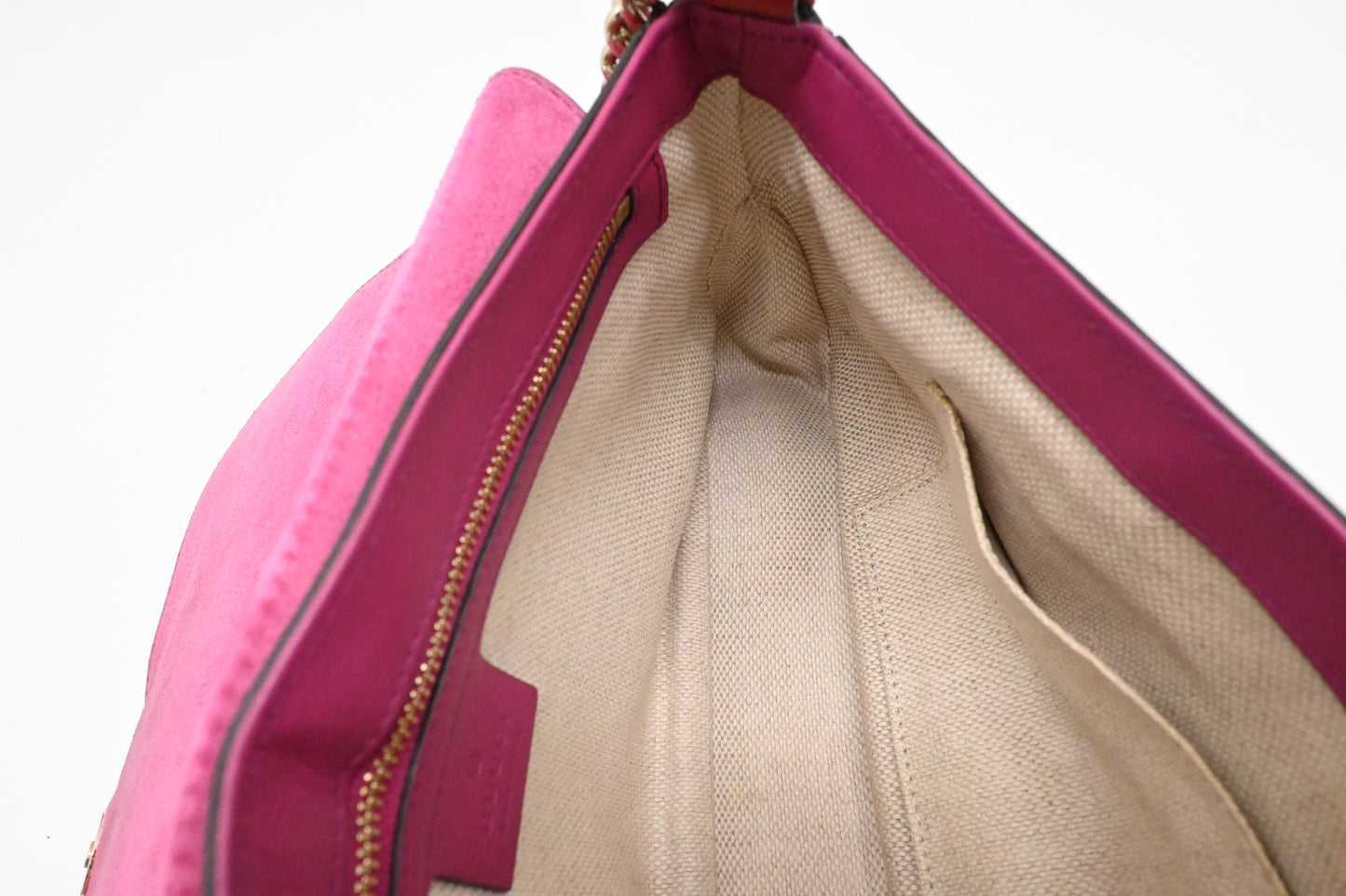 Gucci Soho Crossbody in Red Pink Leather