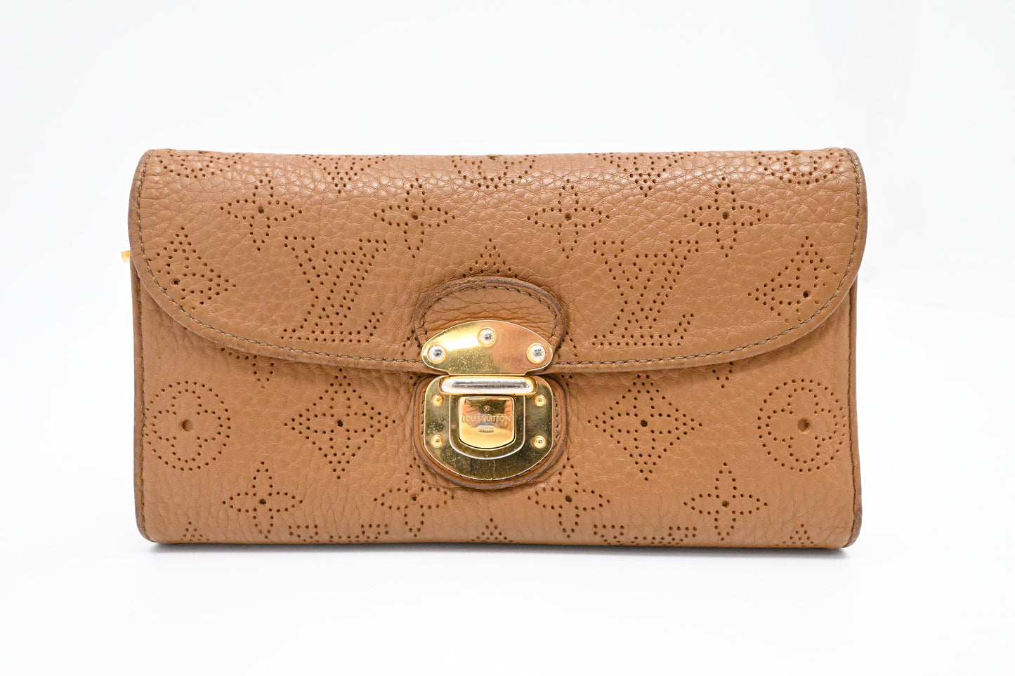 Louis Vuitton Iris Wallet in Cognac Mahina Leather