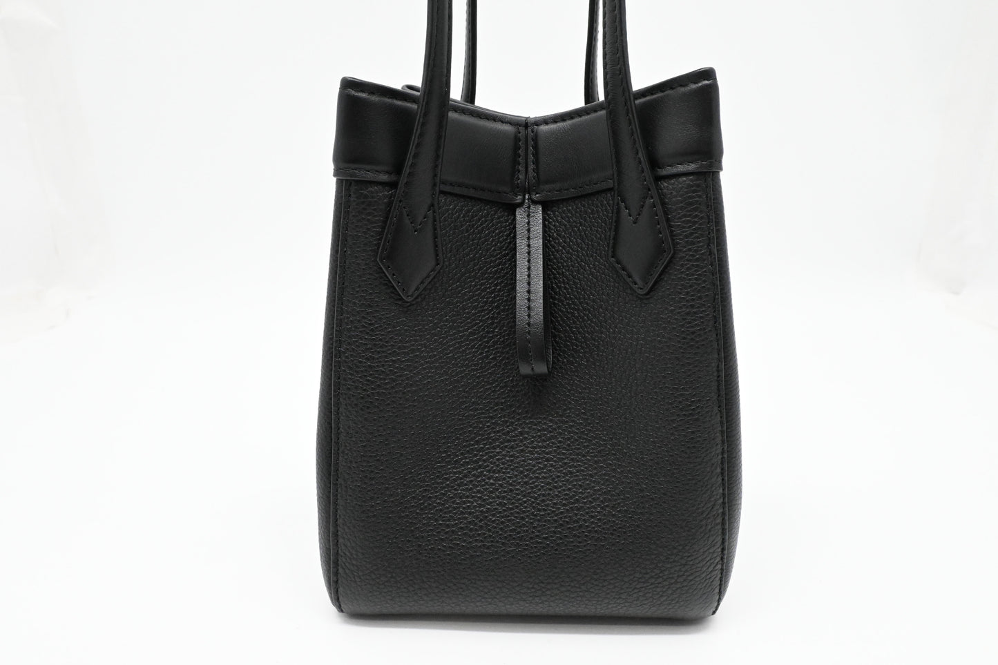 Fendi Mini Origami Shoulder Bag in Black Leather