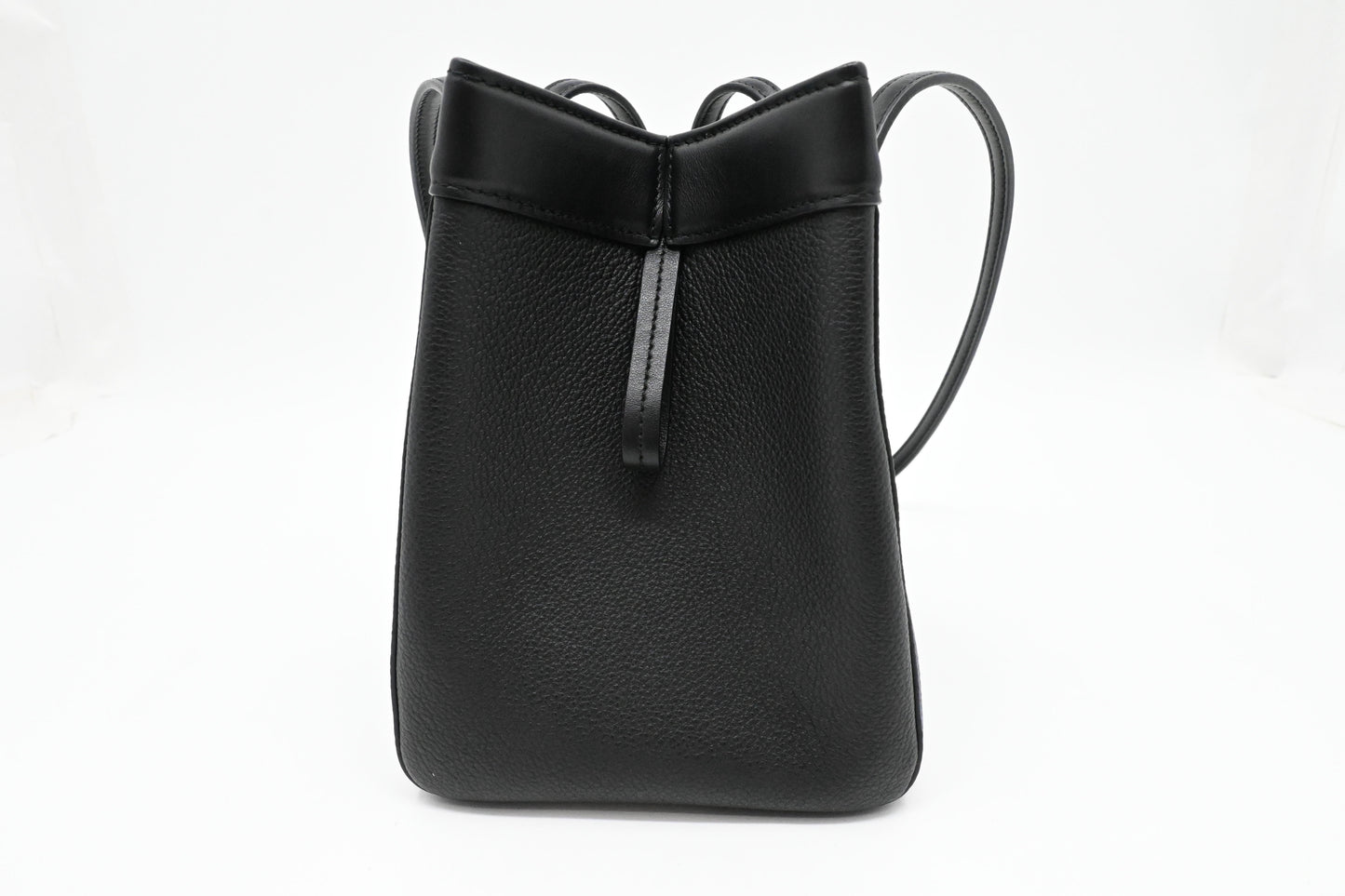 Fendi Mini Origami Shoulder Bag in Black Leather