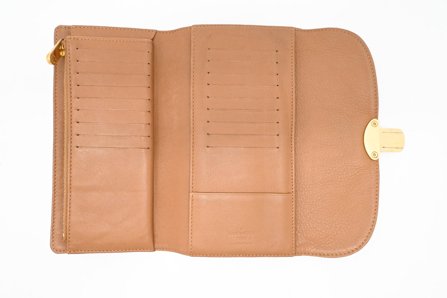 Louis Vuitton Iris Wallet in Cognac Mahina Leather