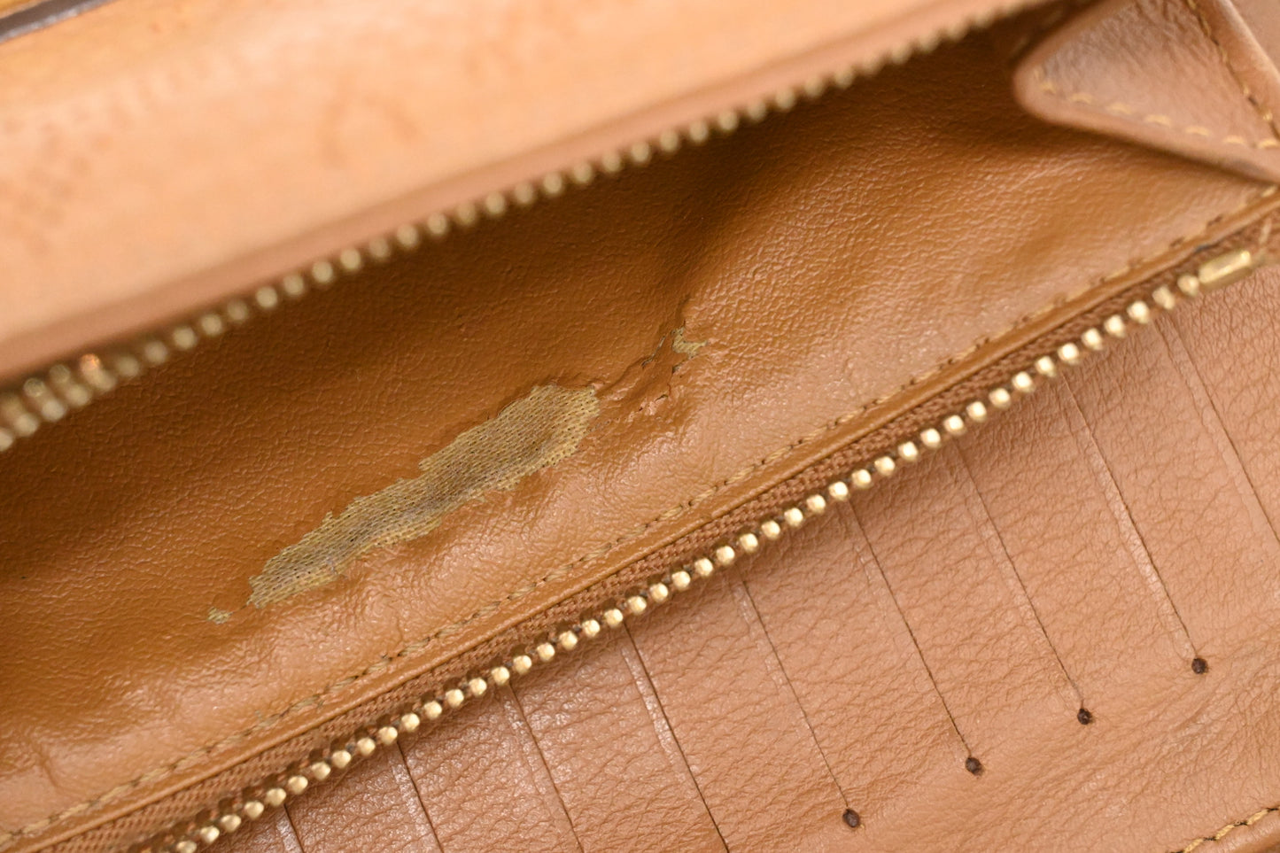 Louis Vuitton Iris Wallet in Cognac Mahina Leather