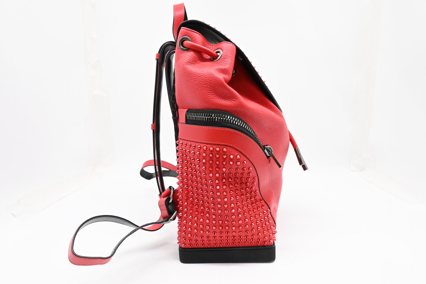 Louboutin Explorerfunk Backpack in Red Studded Leather