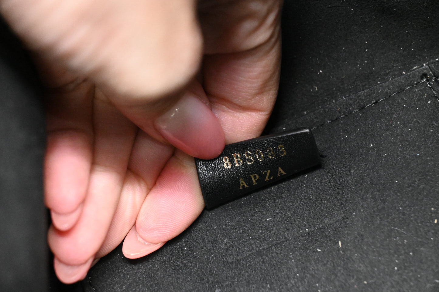 Fendi Mini Origami Shoulder Bag in Black Leather