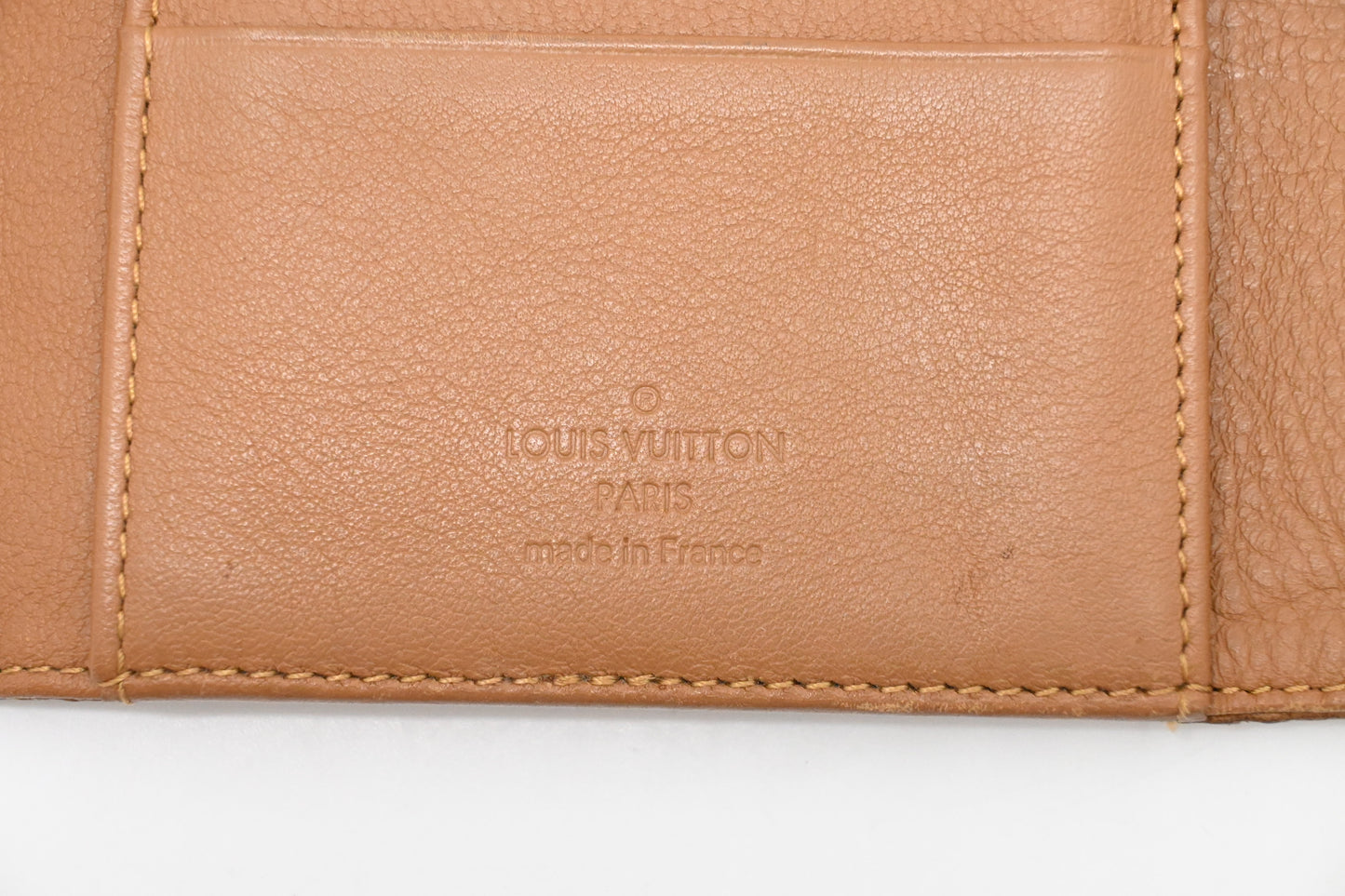 Louis Vuitton Iris Wallet in Cognac Mahina Leather