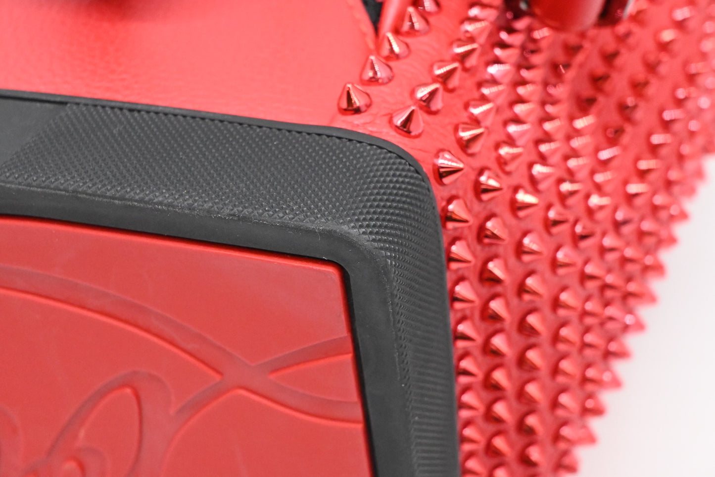 Louboutin Explorerfunk Backpack in Red Studded Leather
