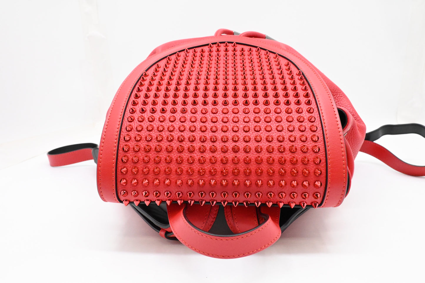 Louboutin Explorerfunk Backpack in Red Studded Leather