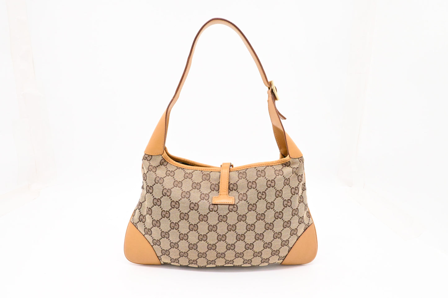 Gucci Jackie Shoulder Bag in Brown Canvas