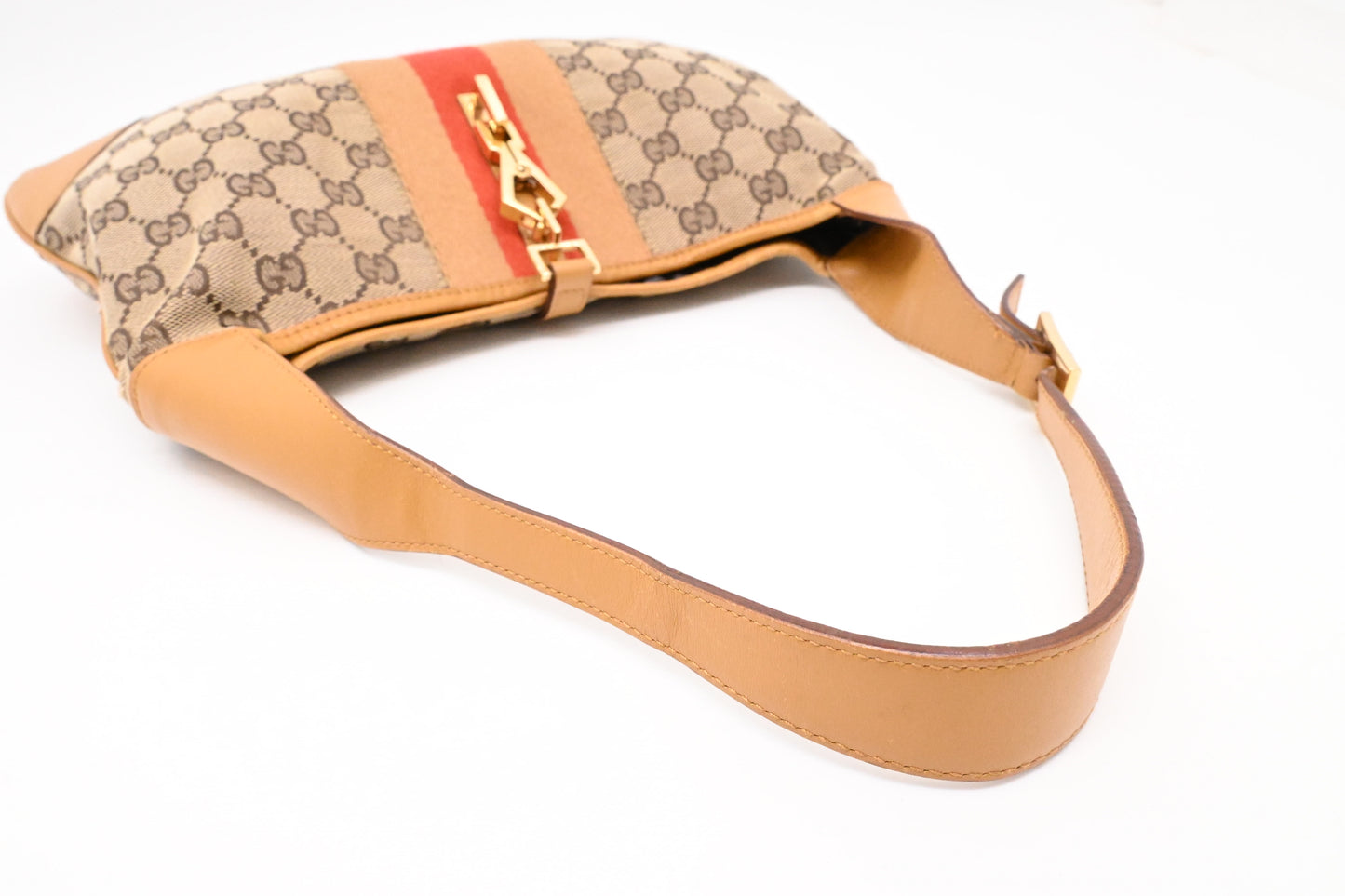 Gucci Jackie Shoulder Bag in Brown Canvas
