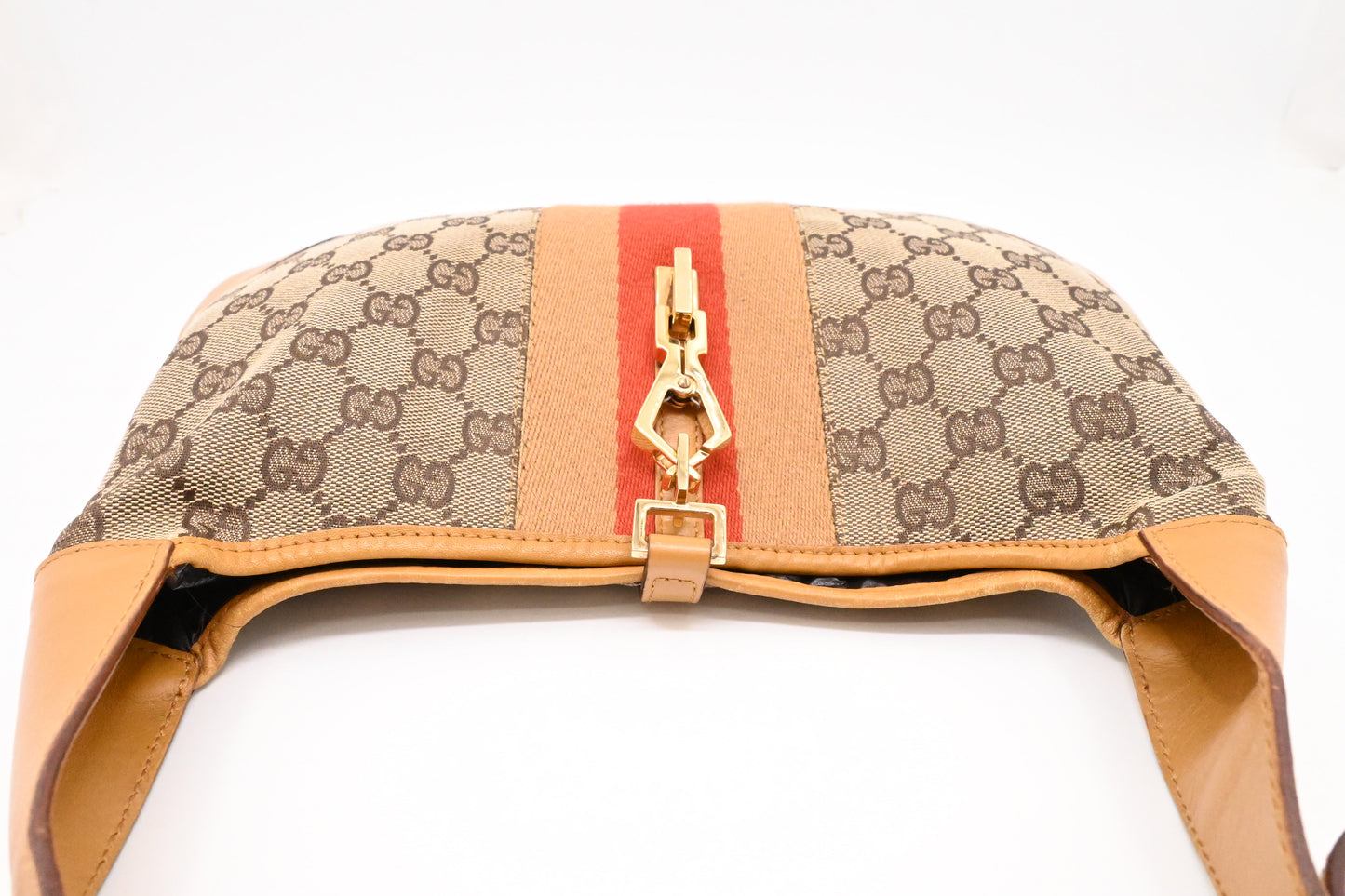 Gucci Jackie Shoulder Bag in Brown Canvas