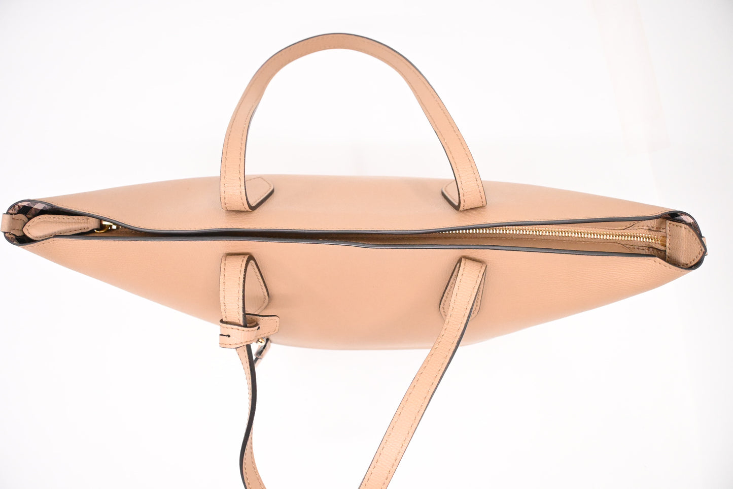 Burberry Tote in Beige Leather