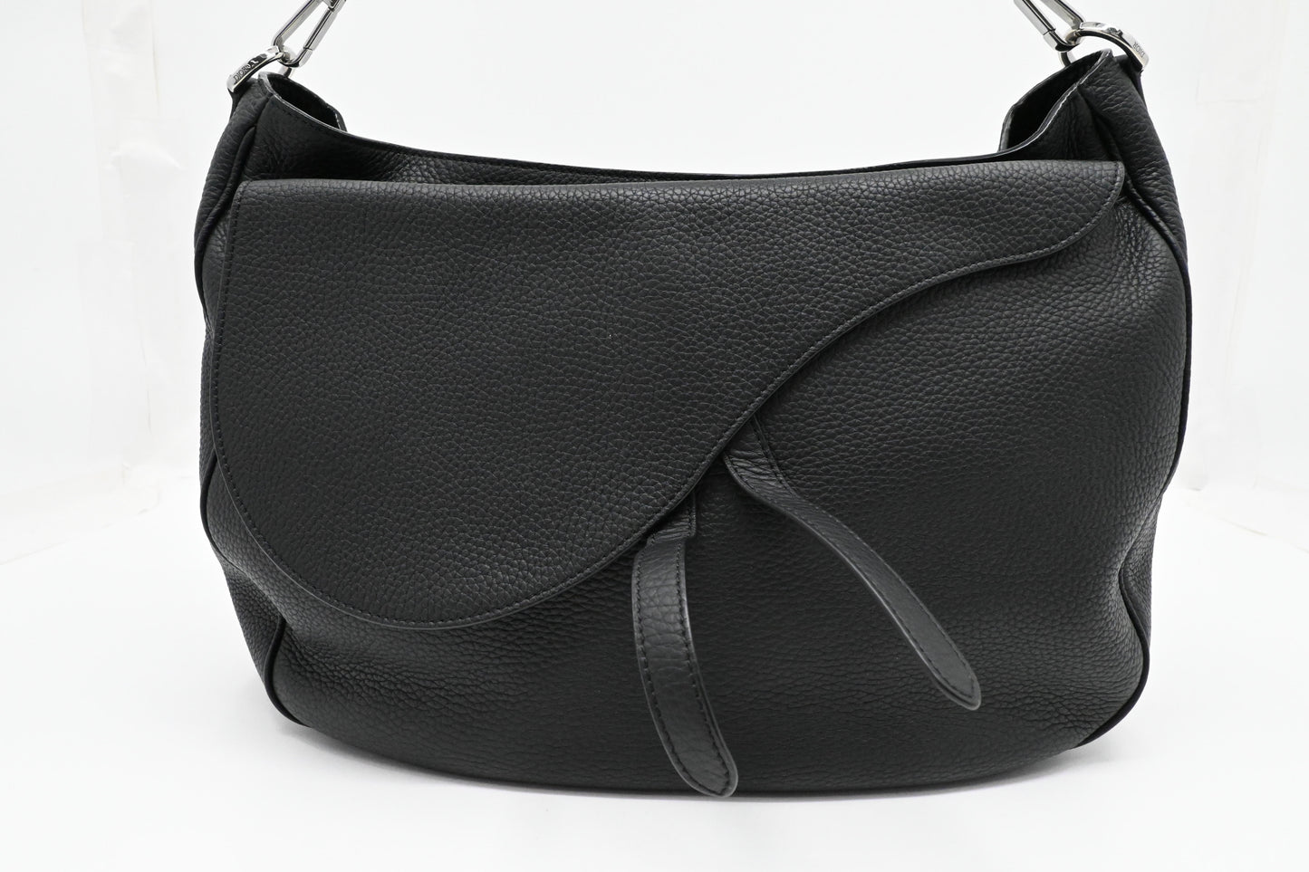 Dior Saddle Messenger Bag in Black Leather