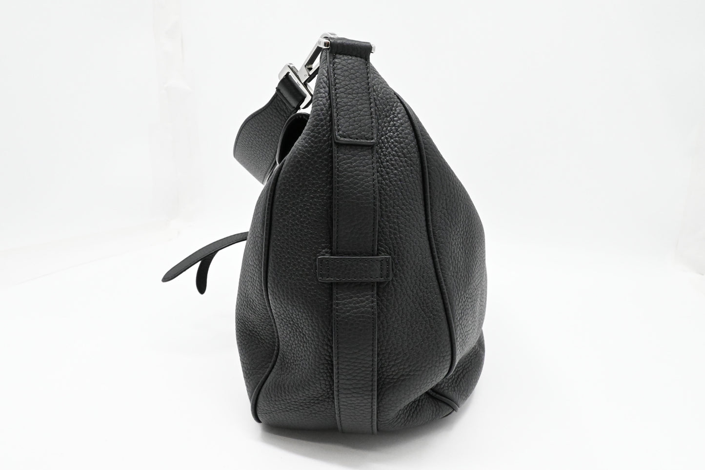 Dior Saddle Messenger Bag in Black Leather