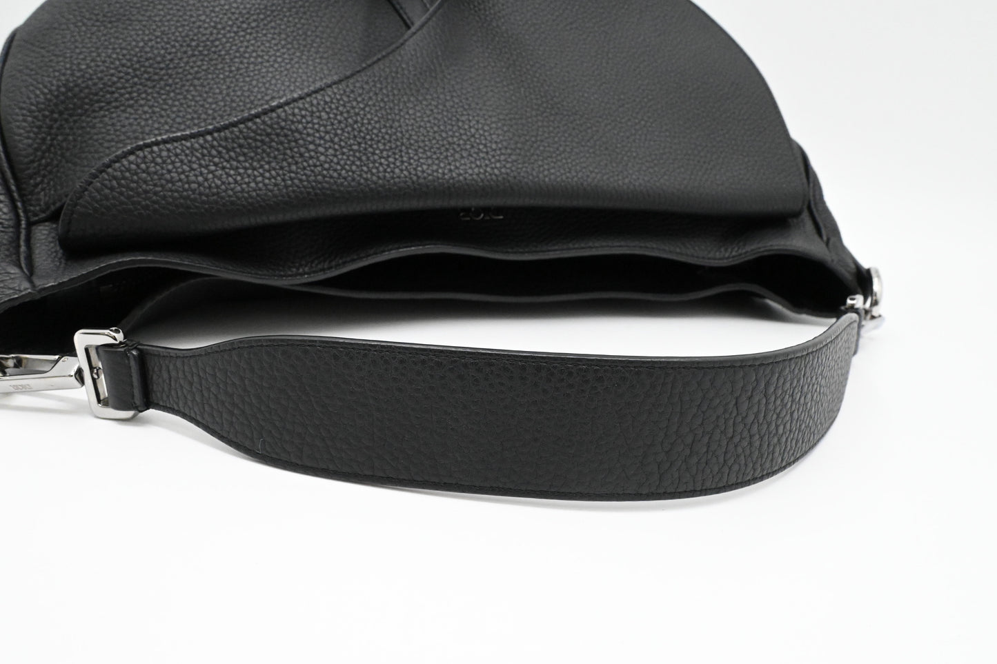 Dior Saddle Messenger Bag in Black Leather