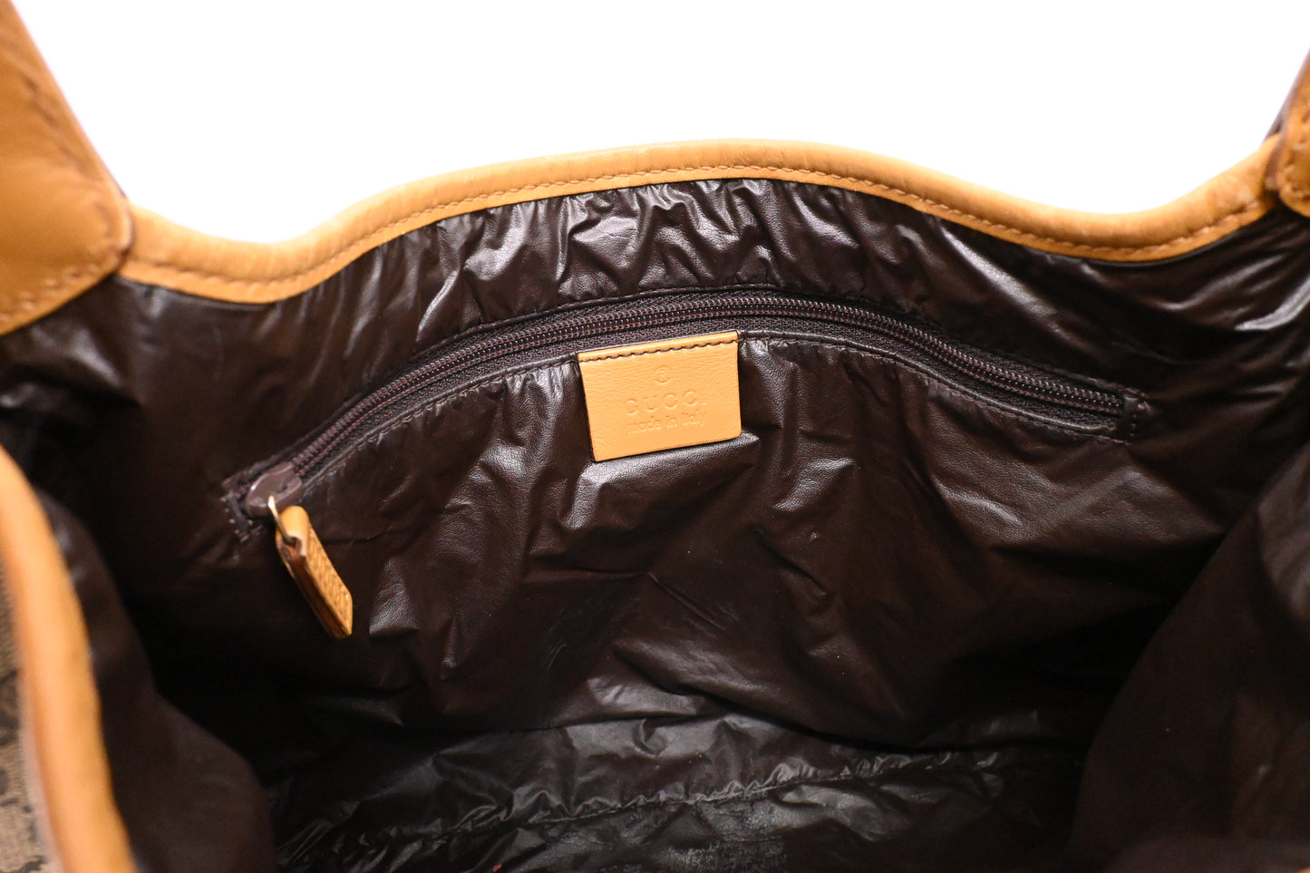 Gucci Jackie Shoulder Bag in Brown Canvas