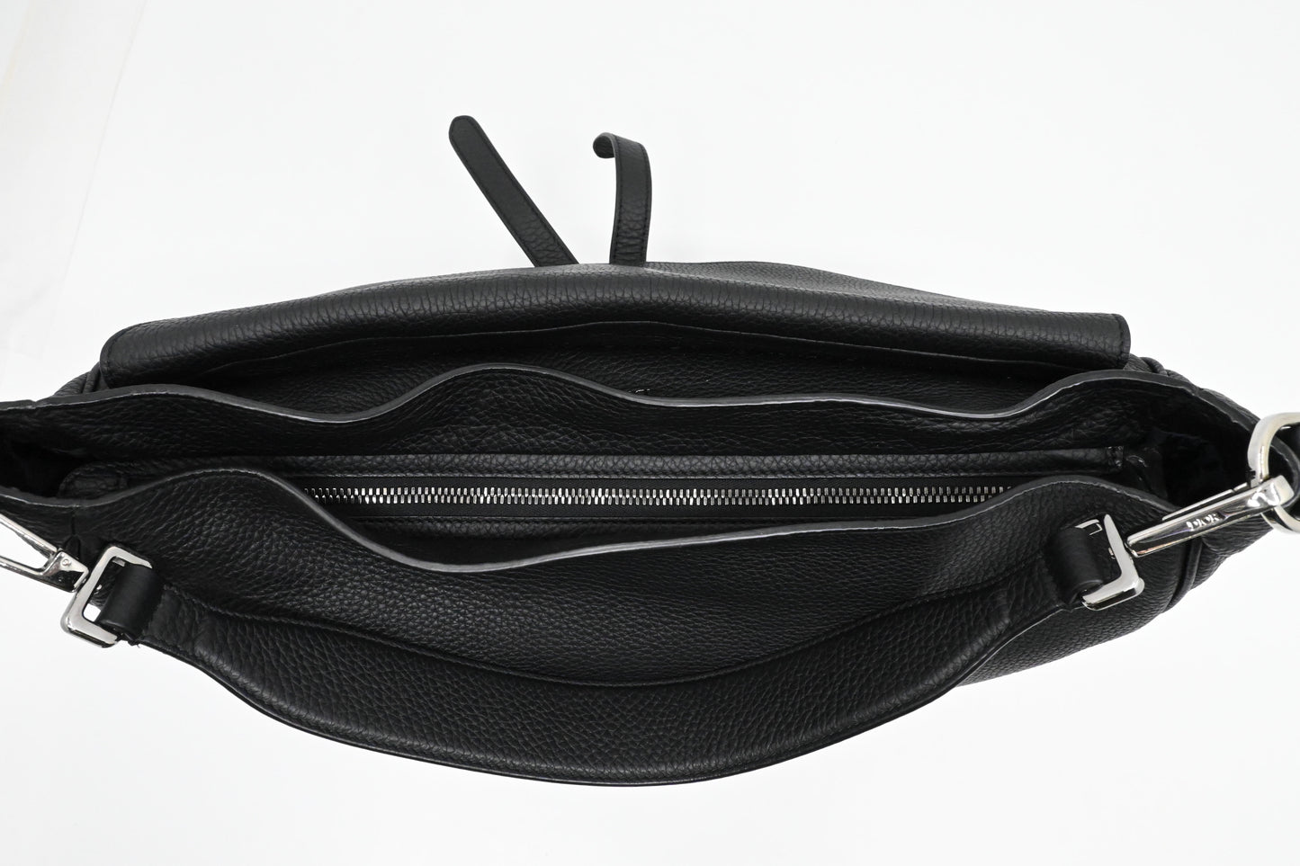Dior Saddle Messenger Bag in Black Leather