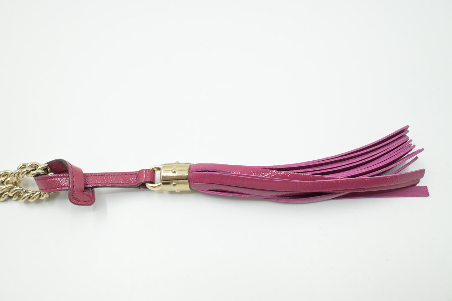 Gucci Soho Chain Crossbody Bag in Pink Leather