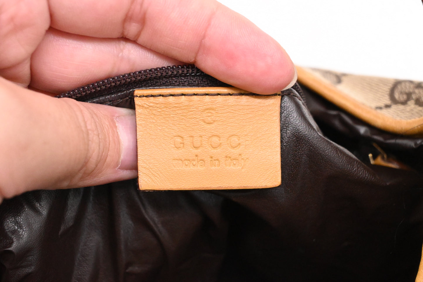 Gucci Jackie Shoulder Bag in Brown Canvas
