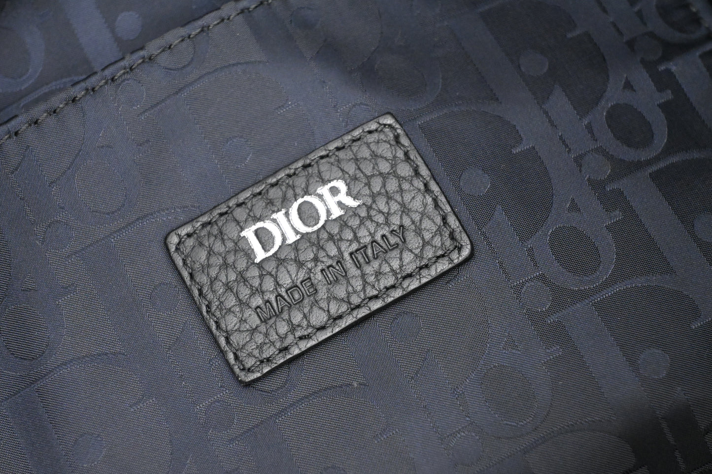 Dior Saddle Messenger Bag in Black Leather