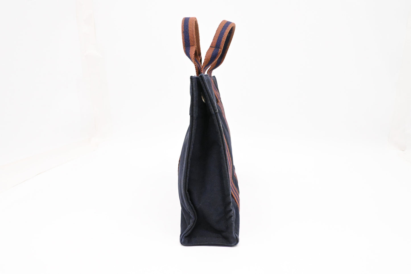 Hermes Fourre-Tout Tote in Navy Blue Canvas
