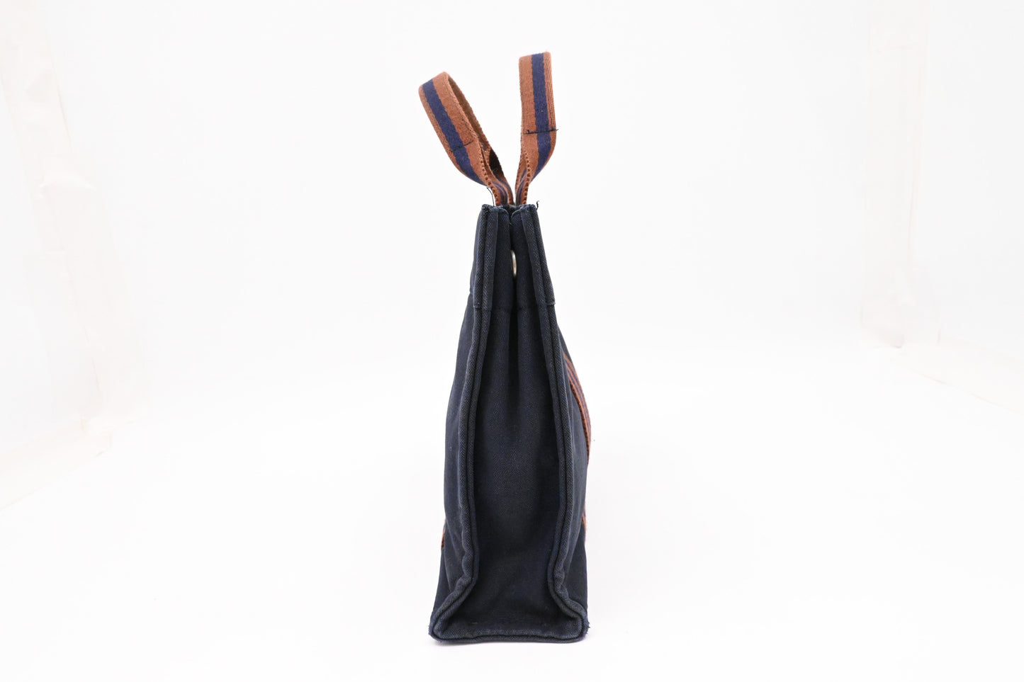 Hermes Fourre-Tout Tote in Navy Blue Canvas