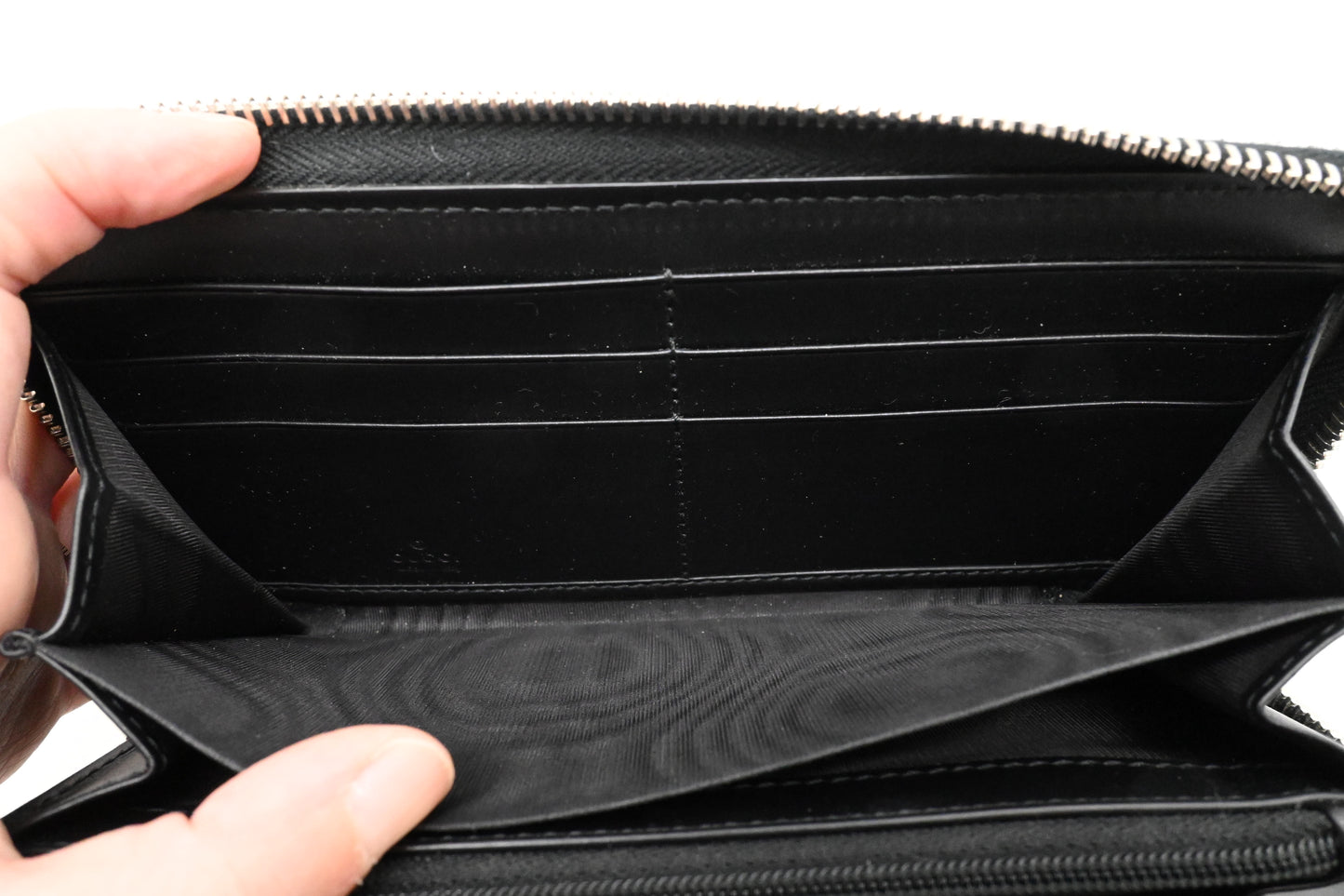Gucci Zippy Snake Wallet in GG Supreme Canvas